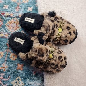 Dearfoam Animal Fuzzy Slip On Slipper House Shoes Medium US 7-8